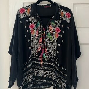 Johnny Was embroidered blouse